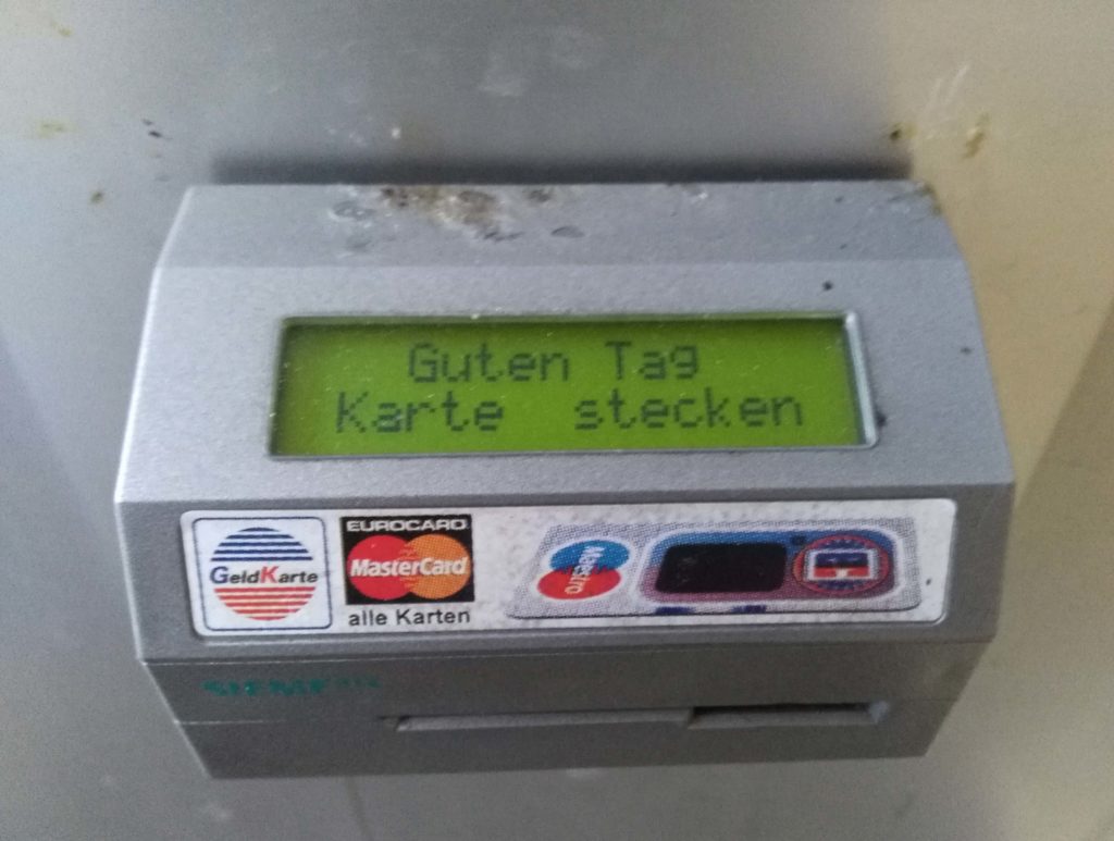 Karte stecken